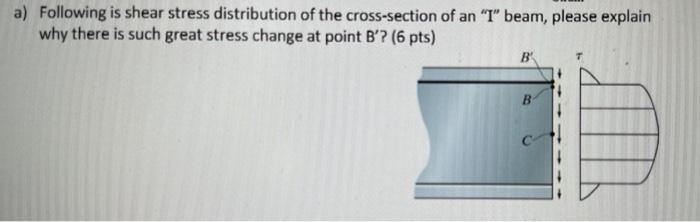 Solved Question1 Calculate The Shear Stress Distribution Chegg Com