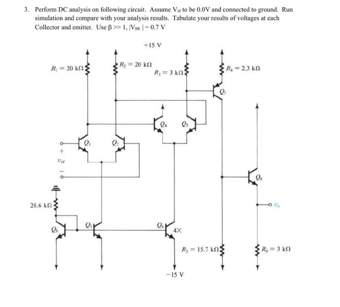 Solved A Perform Dc Analysis To Find Dc Emitter Current Ie Chegg Com