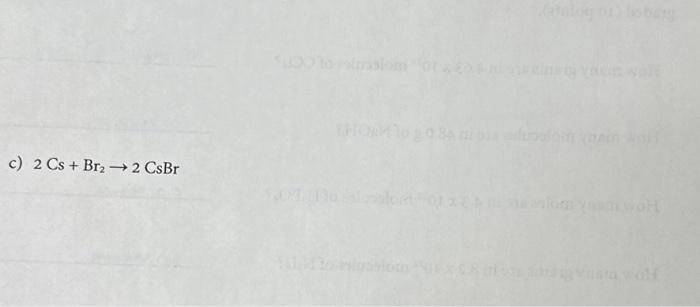 Solved Describe 5 Types Of Oxidation Reduction Reactions Chegg Com