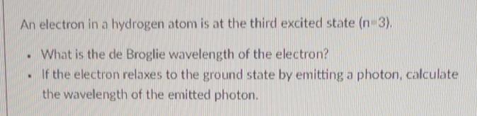 Solved Q3 An Electron In An Excited State Of A Hydrogen Chegg Com.git/info/refs