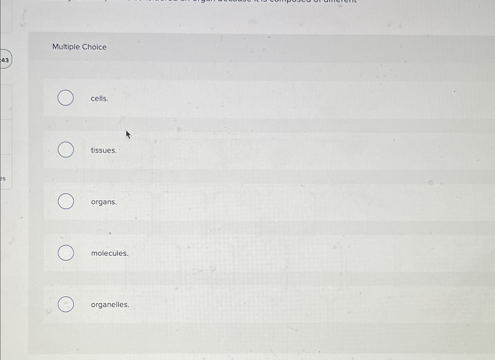 Multiple Choice Questions On Cell And Cell Organelles