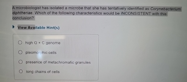 Solved A Microbiologist Has Isolated A Strain Of Bacteria Chegg Com