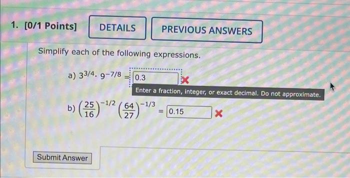 Solved A Simplify Each Of The Following Expressions As Far Chegg Com