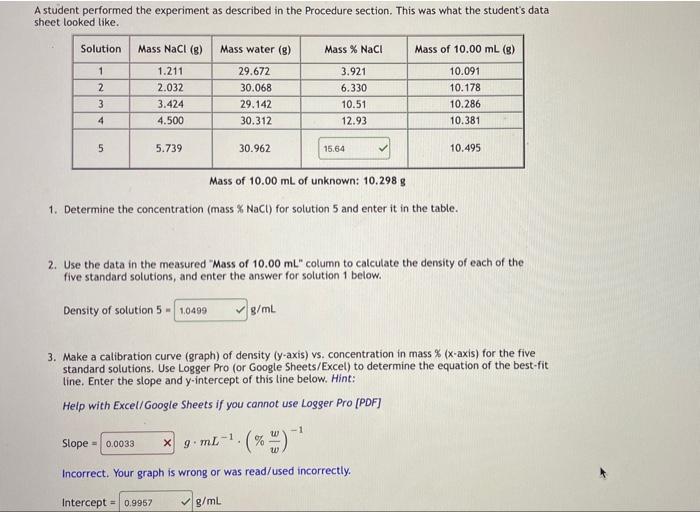 Solved 37 A Student In Class Performed An Experiment And Chegg Com