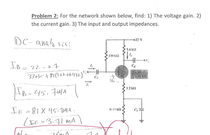 Solved Q3 A Network Has A Voltage Gain Of Chegg Com