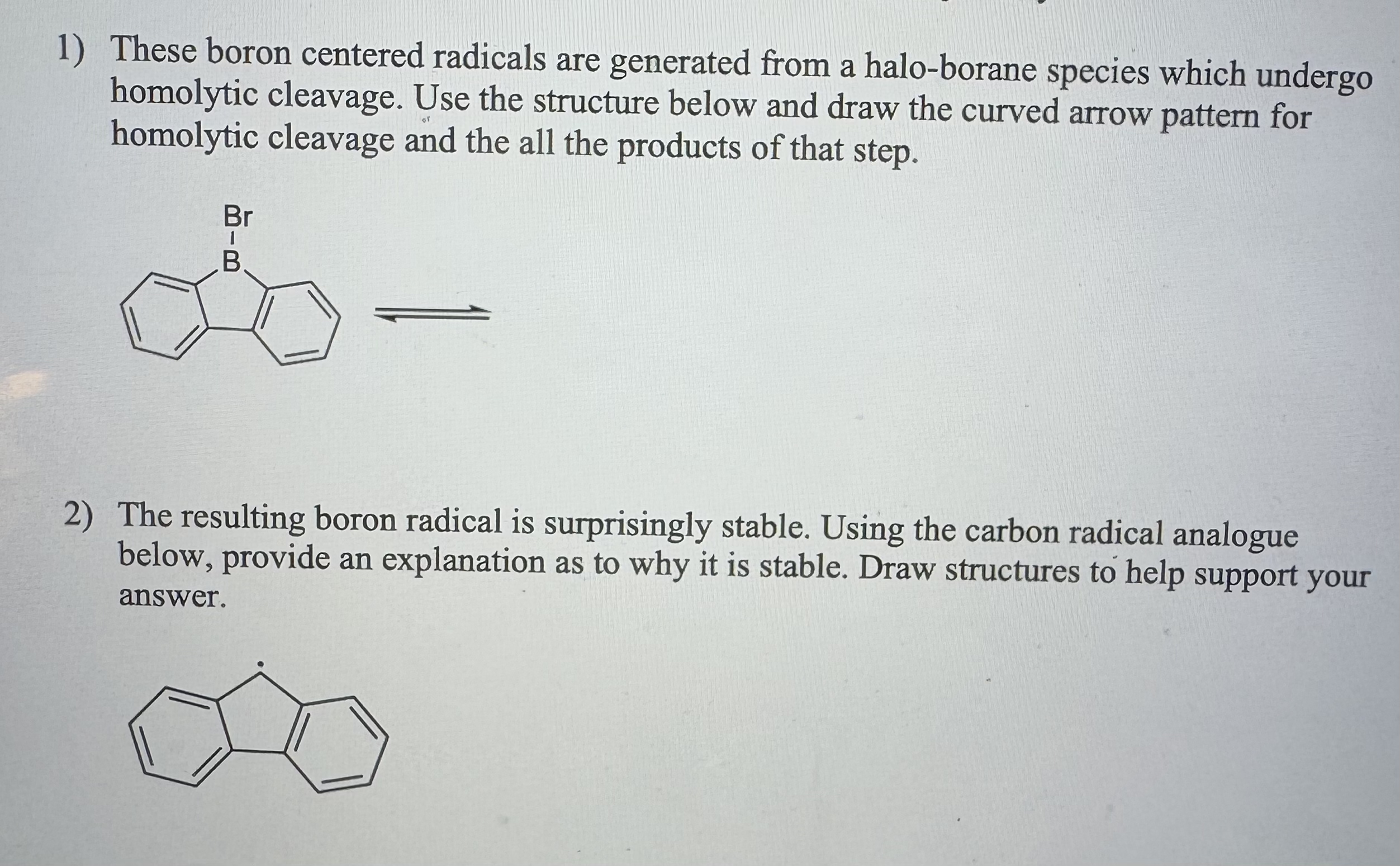 Scheme 2 3 Coordinate Boron Radicals And Their Precursors Download