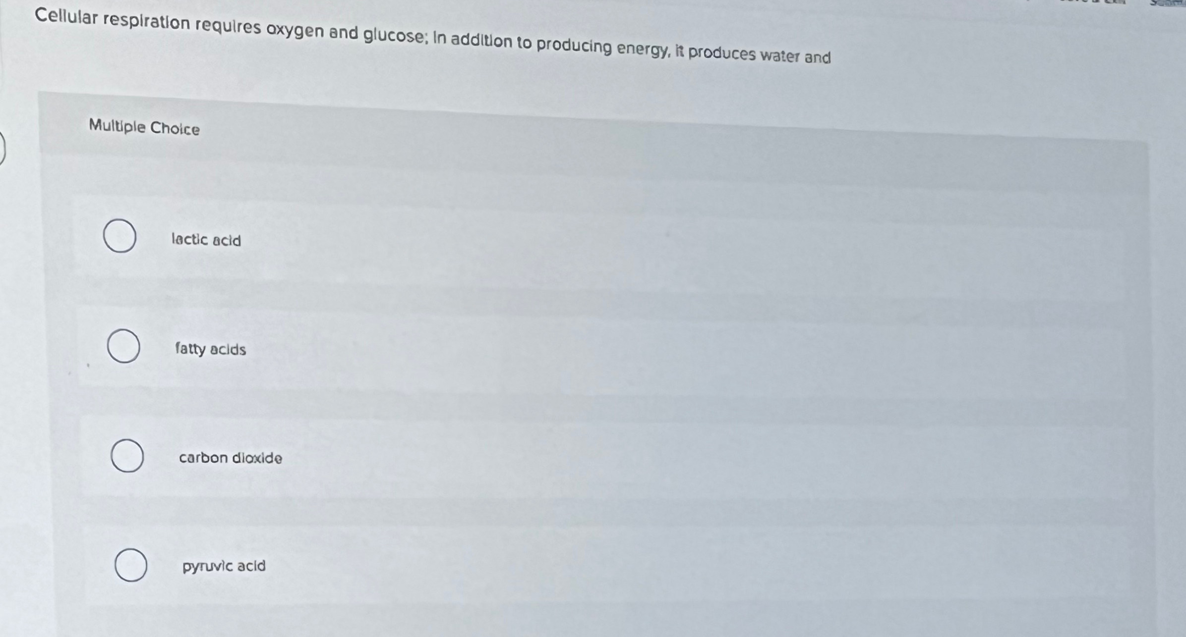 Solved 11 Cellular Respiration Converts Glucose Which Has Chegg Com