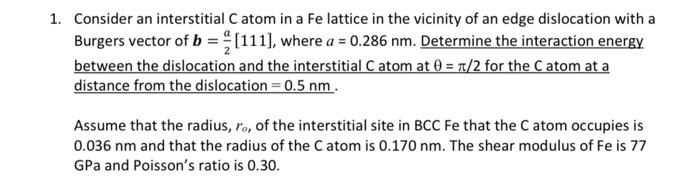 Solveda Carbon Atom Is Shown In An Interstitial Position In A Bcc Fe