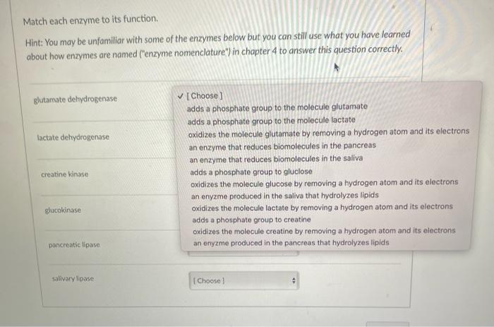 Solved Based On The Figure Shown Which Of The Enzymes Is Chegg Com