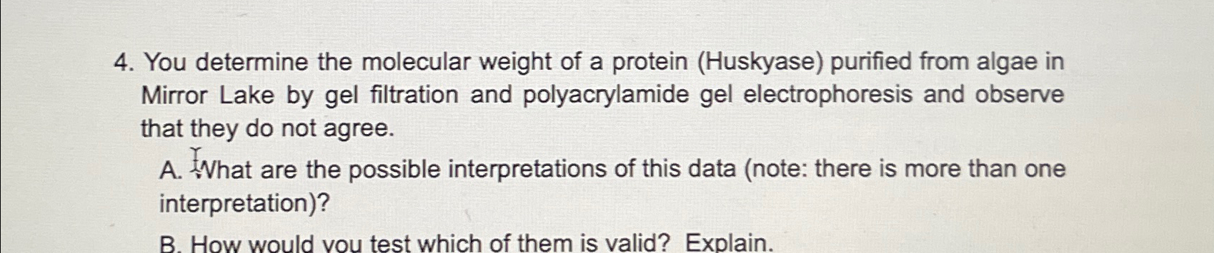 Solved The Protein Has A Molecular Weight Of 150kda What Is Chegg Com