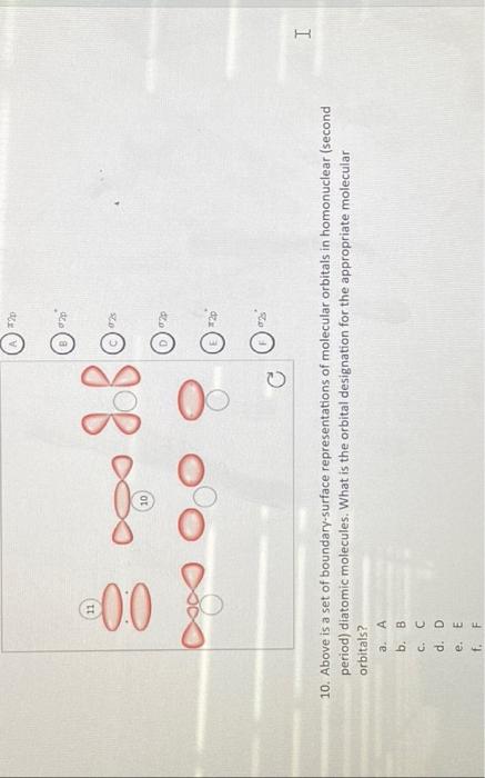 Solved 10 The Molecule Illustrated Below Is Either A Short Chegg Com