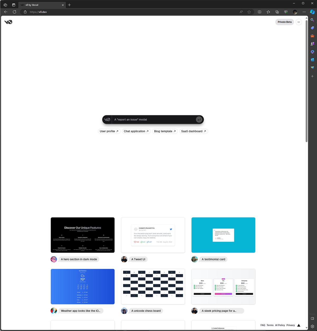 Built A Landing Page With V0 Dev How To Use Github With Vercel V0