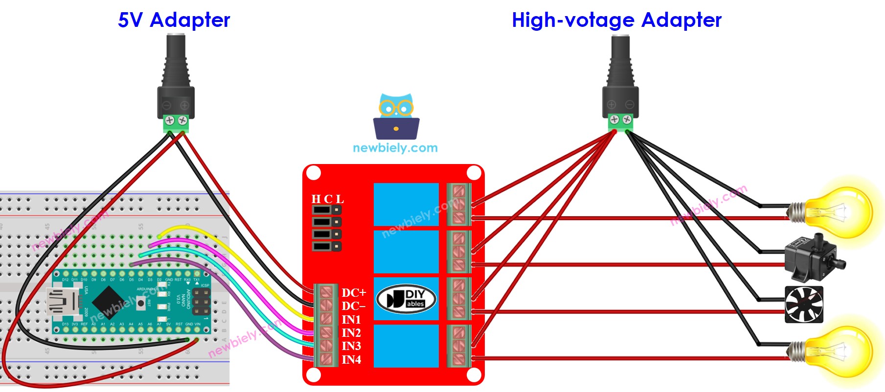 Using 4 Relay Module With Arduino Nano General Guidance Arduino Forum