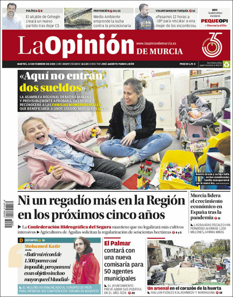 Portada Del Diario La Opinion Del Dia 3 01 2023 News Europa