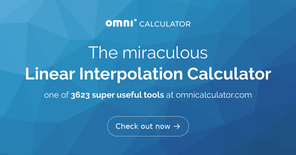 Linear Interpolation Calculator
