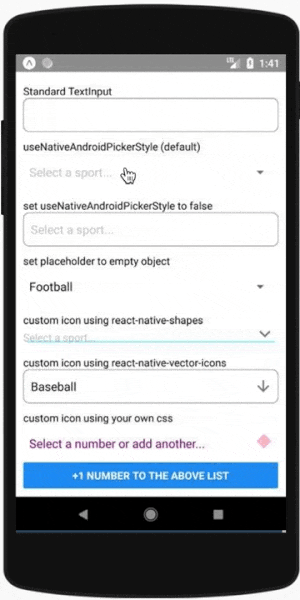 React Native Select Simulator