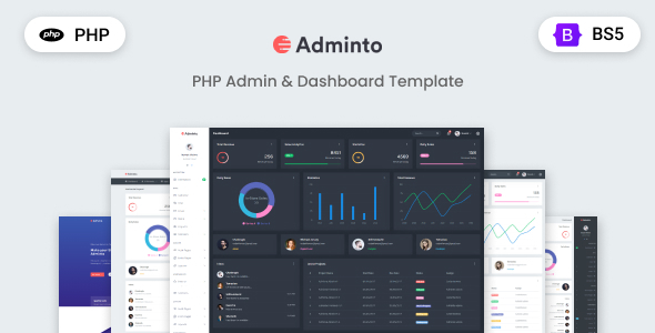 Adminto Php Admin Dashboard Template Thememag