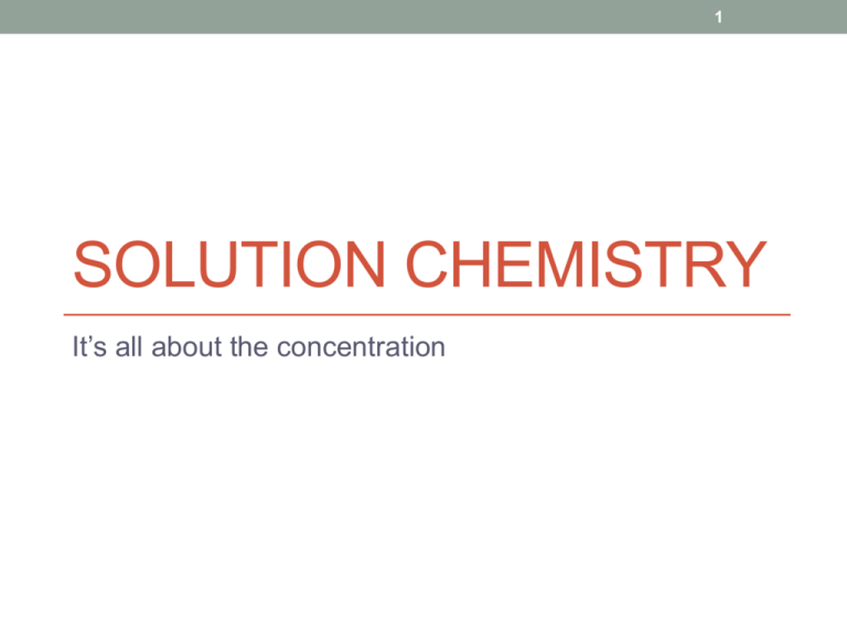 Solution Definition In Terms Of Chemistry Qs Study
