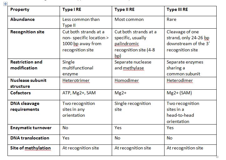 Restriction Enzymes Types Examples Studiousguy