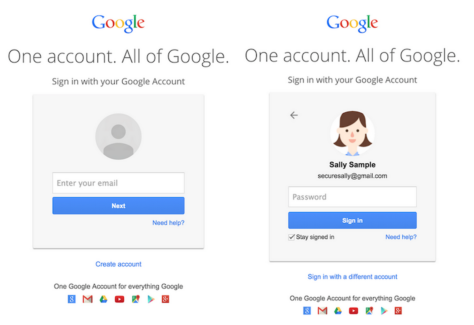 Account Google Create