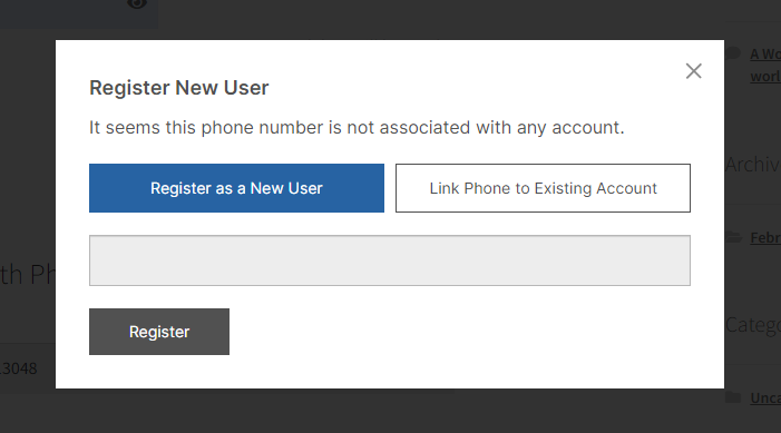 Enter Your Phone Number To Generate A Login Code