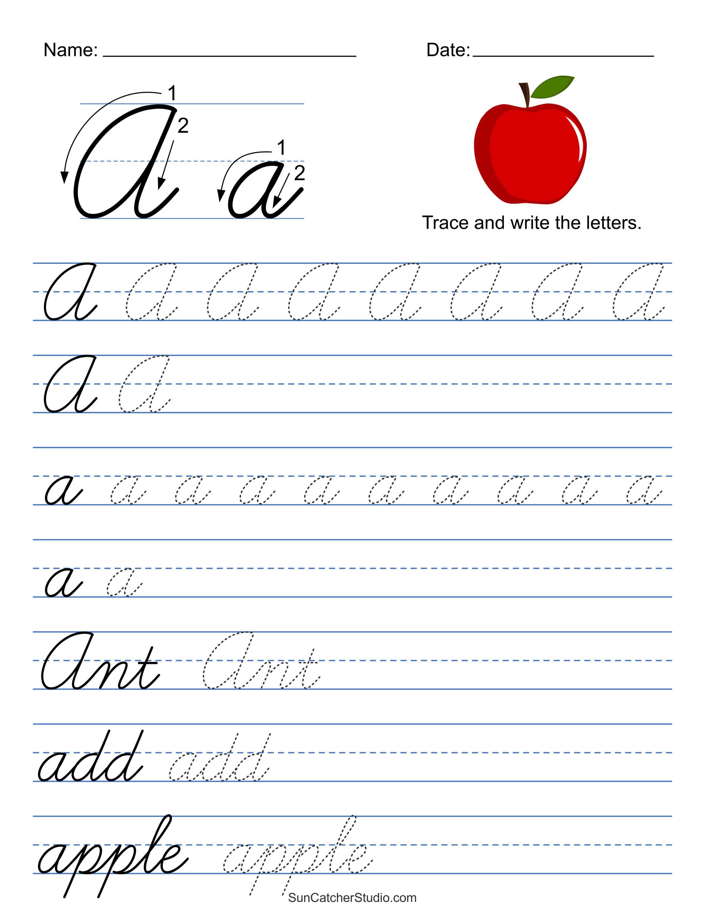 sentence writing practice worksheets