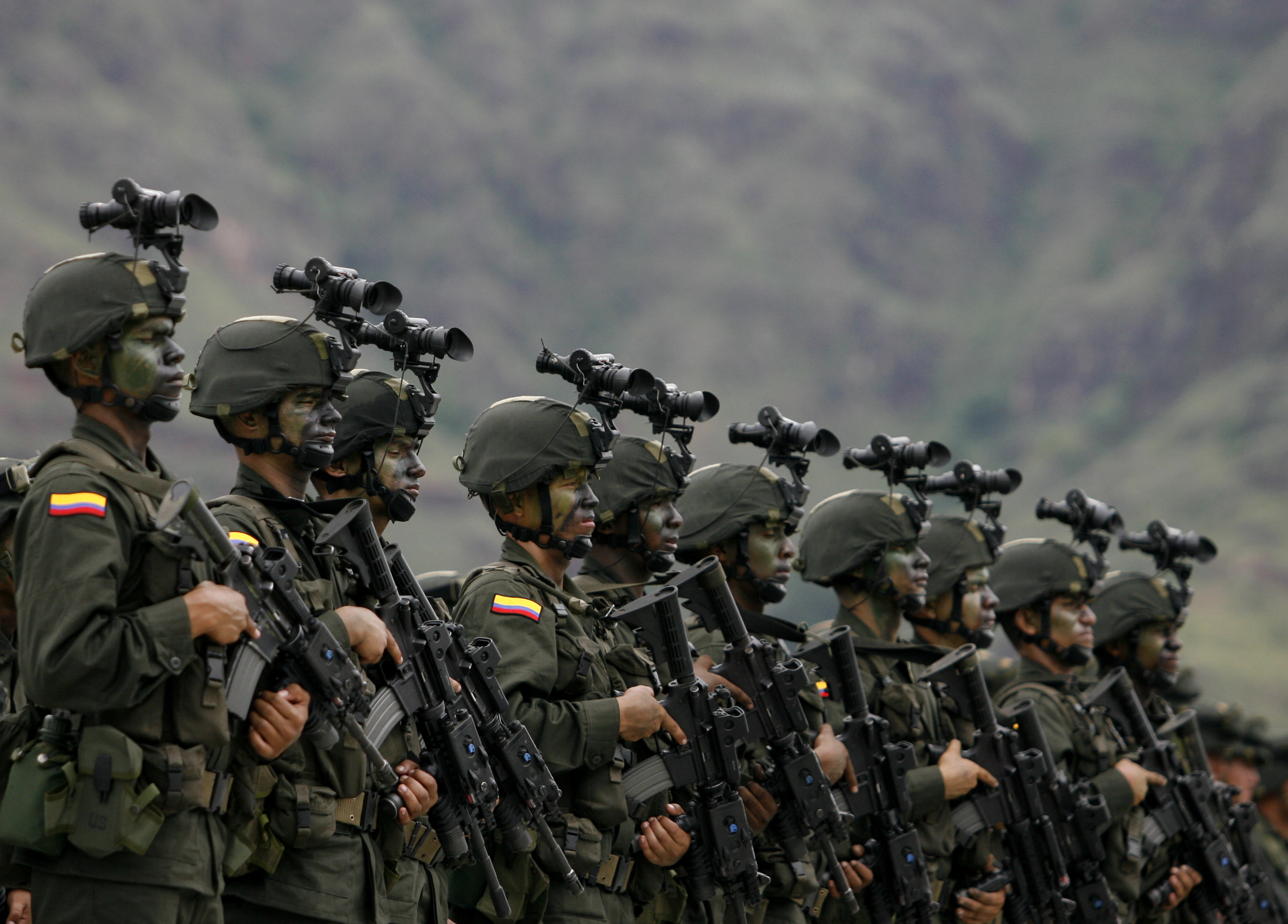 Military Plane In Flight With Black Smoke From Engines Air Pollution