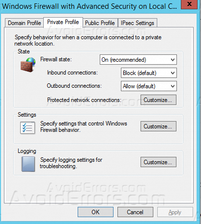 Disable Firewall Windows Server 2022