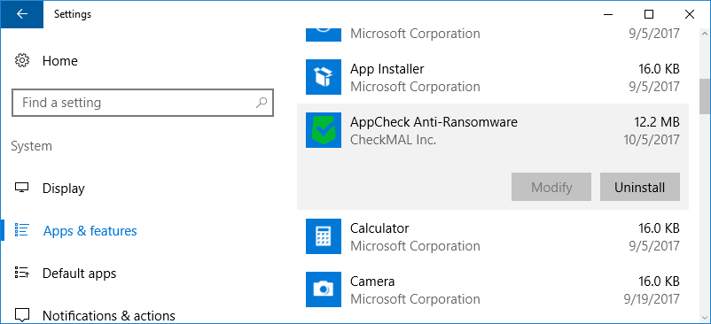 Desinstallation De Mailcheck