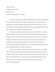 Complex Formation By Niii Affinity Chromatography And Sdspage