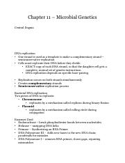 Bsc260 Chapter 11 Microbial Genomics Recap In Chapter 10 We