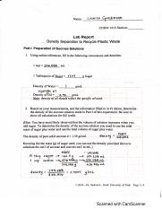 Chem 301 Pre Lab 2 Pdf Course Hero