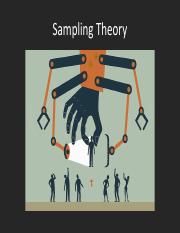 Sampling Theory Pdf Standard Error Sampling Statistics