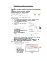 Lifesci 2g03 Review Test 1 Pdf Life Sci 2g03 Genes Genomes And