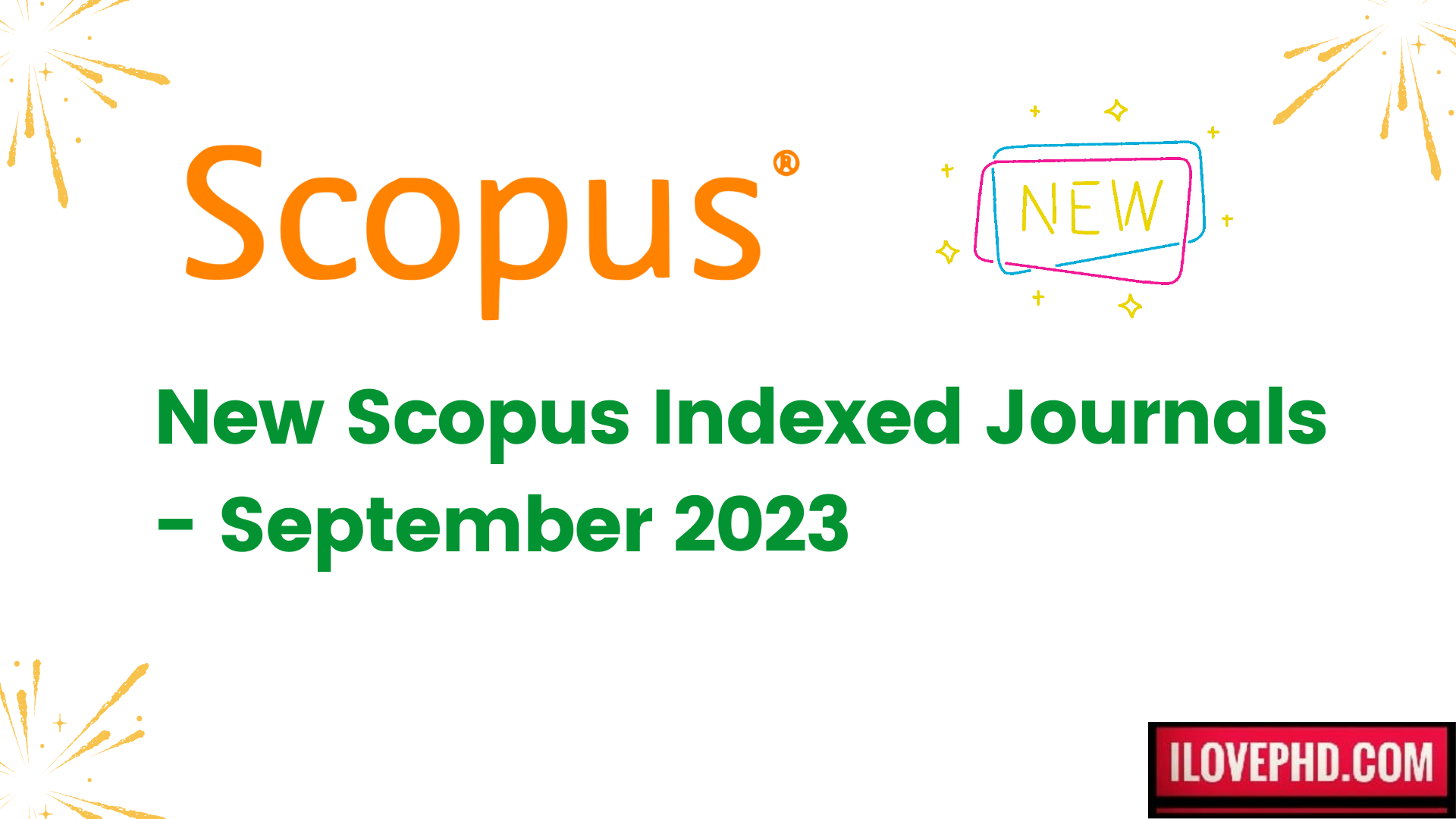 Newly Added Scopus Journals 2023 Research Journals
