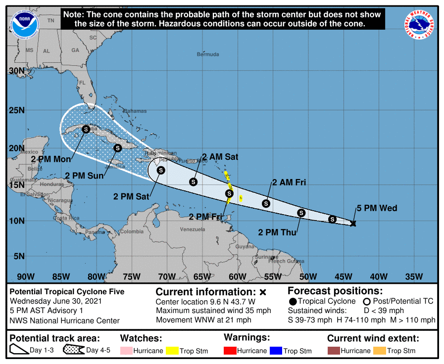 Forecasters Monitoring 5 Tropical Cyclones In Atlantic Ties Record Set