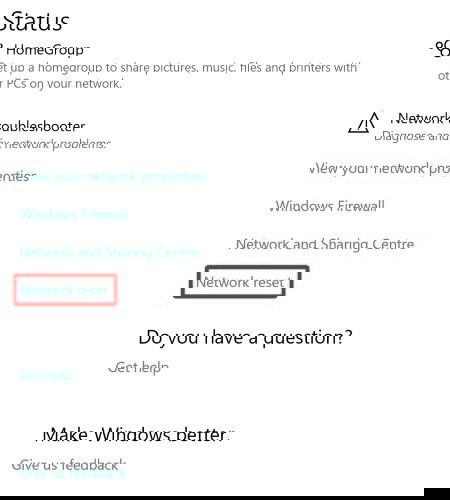 How Do I Perform A Network Reset