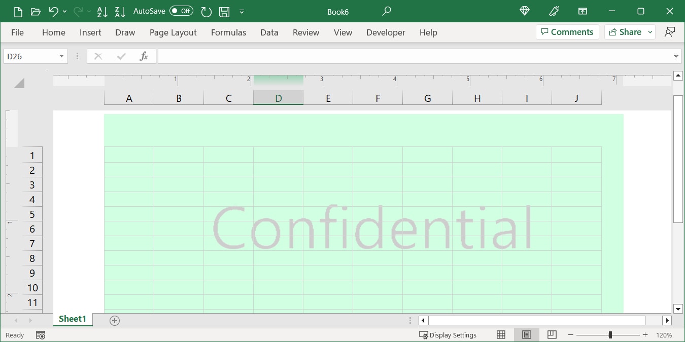 How To Insert A Watermark In An Ms Excel Sheet Officebeginner