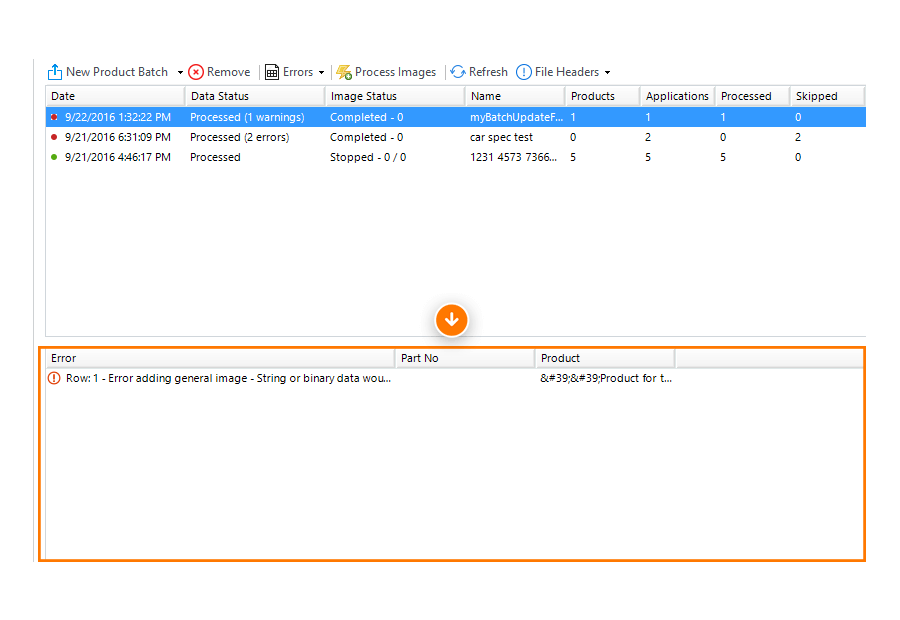 Batchupdateexception