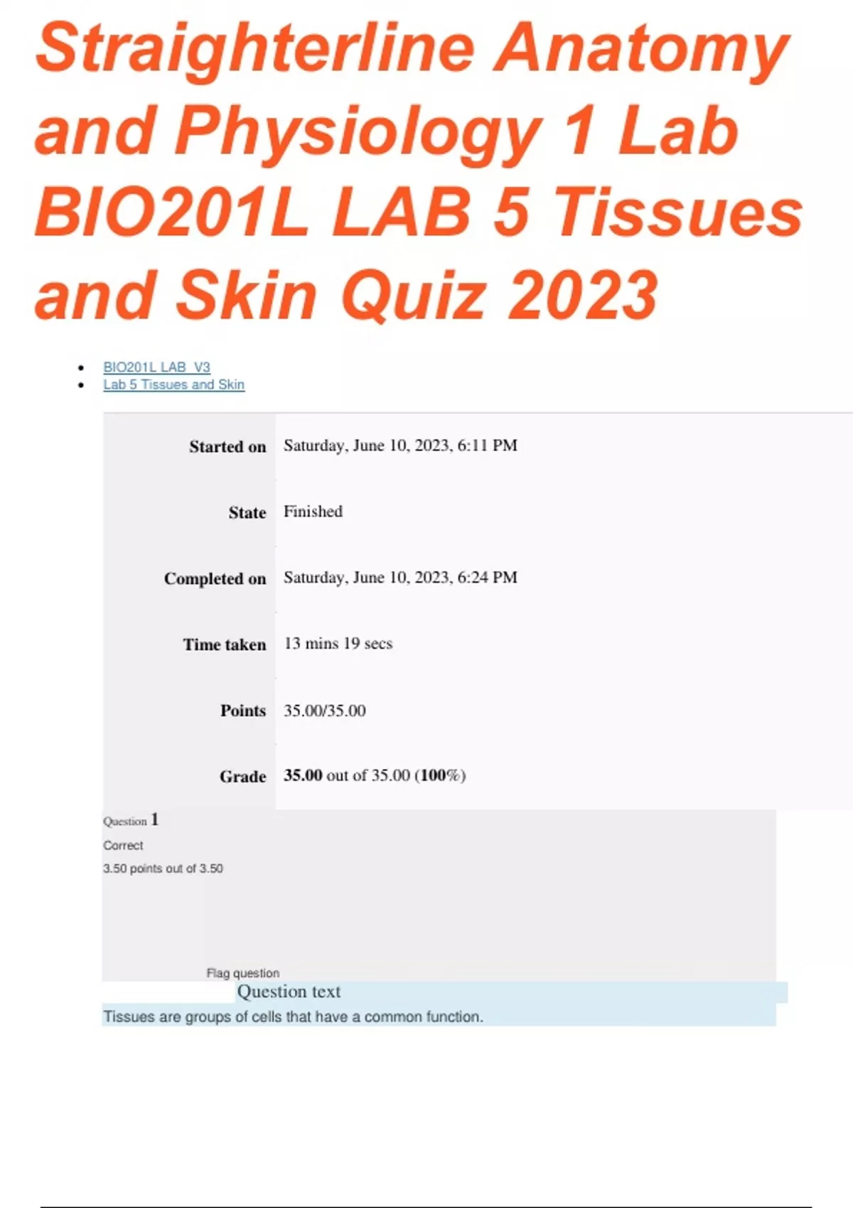 Bio201 Lab 5 Straighter Line Anatomy And Physiology 1 Lab 5 Student 6809f8f80f93b