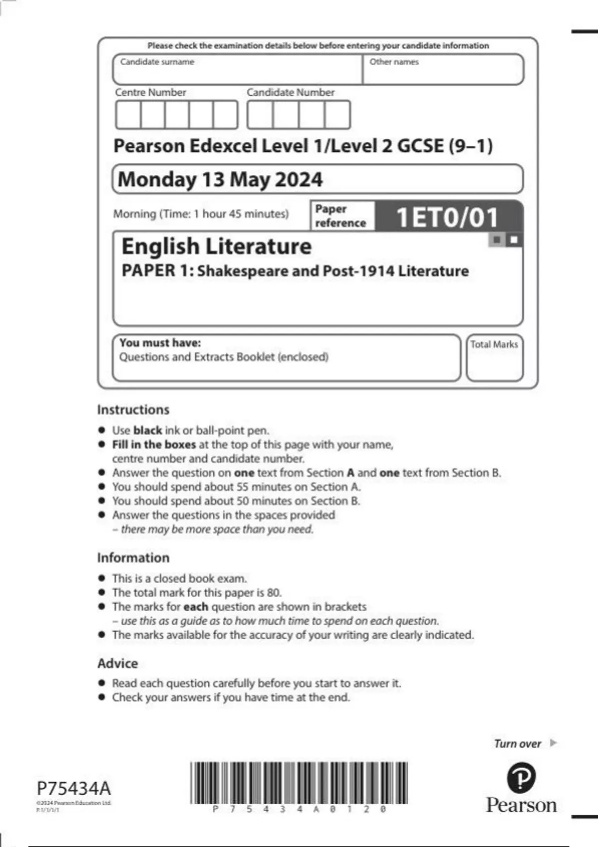 Edexcel Online Login