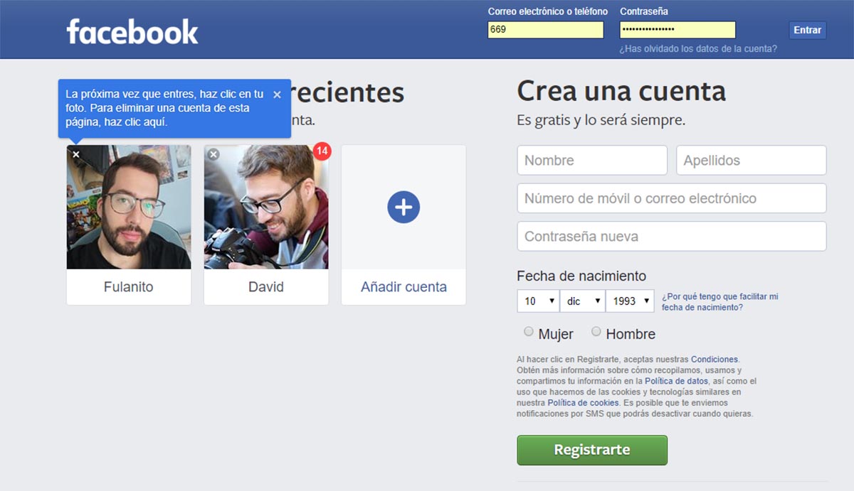 Iniciar Sesion En Facebook Iniciar Sesion Con Tu Cuenta De