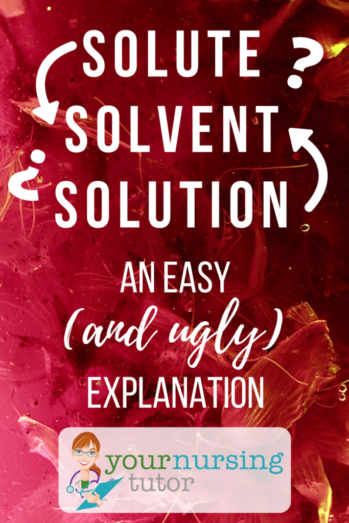 solute solvent 